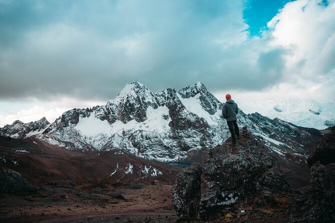 Ausangate and Rainbow Mountain Trek – 3 Days / 2 Nights - Day 2: Puca Pass, Glacial Lagoons, Warmisaya, and the Camp at Surinecocha