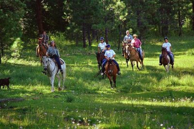 Horseback Riding Plus Tour to Sacsayhuaman, Quenqo, Puka Pucara and Tambomachay - Vieja Estancia Ranch: helmets on, horse matched to you